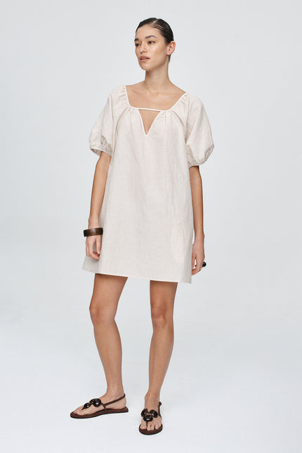 Marle Kendra Mini Dress - Cashew