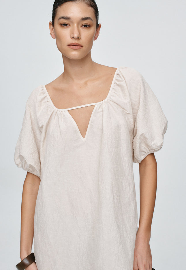 Marle Kendra Mini Dress - Cashew