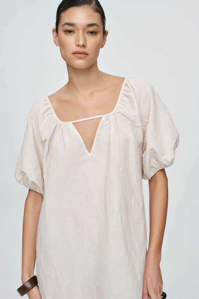 Marle Kendra Mini Dress - Cashew