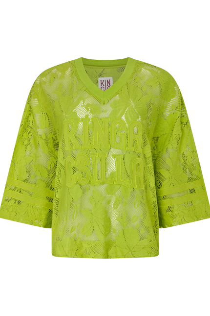 Kinga Csilla Nova Lace Onyx Tee - Citron
