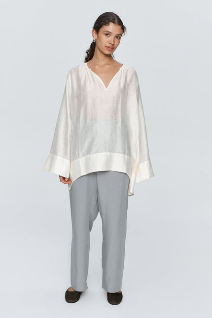 Marle Lottie Top - Textured Ivory