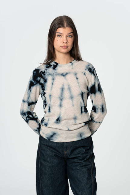 Dinadi - MERINO Shibori Sweater - Space Blue