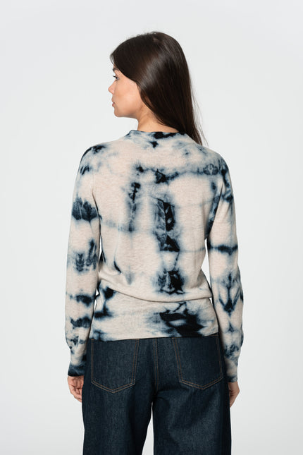 Dinadi - MERINO Shibori Sweater - Space Blue