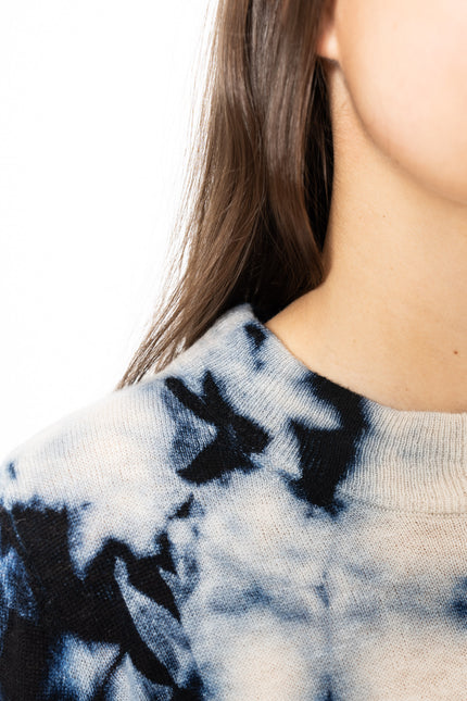 Dinadi - MERINO Shibori Sweater - Space Blue
