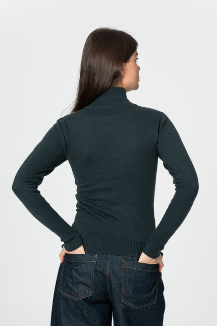 Dinadi - MERINO Turtleneck - Peacock Green