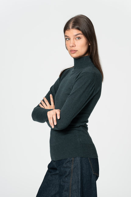 Dinadi - MERINO Turtleneck - Peacock Green
