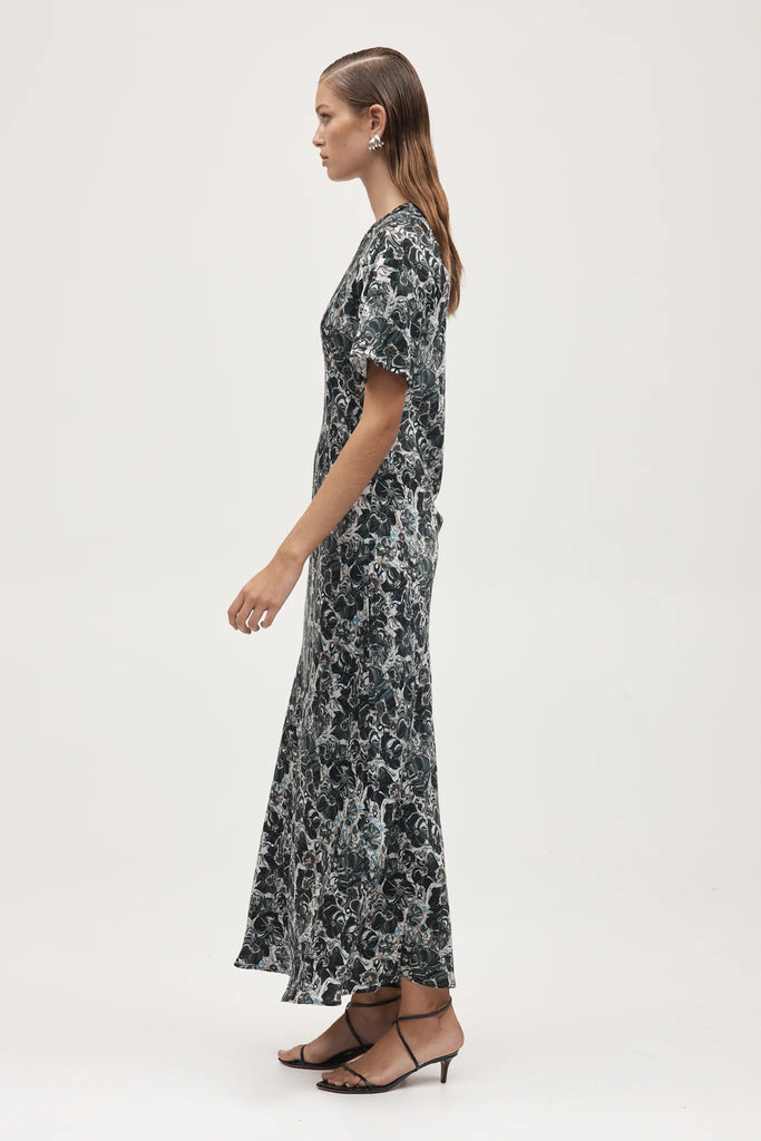 Marle Abigail Dress - Sandwash Silk - Flora Marble