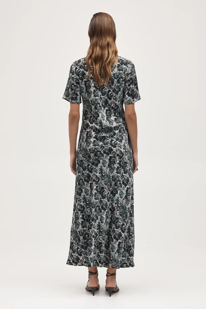 Marle Abigail Dress - Sandwash Silk - Flora Marble