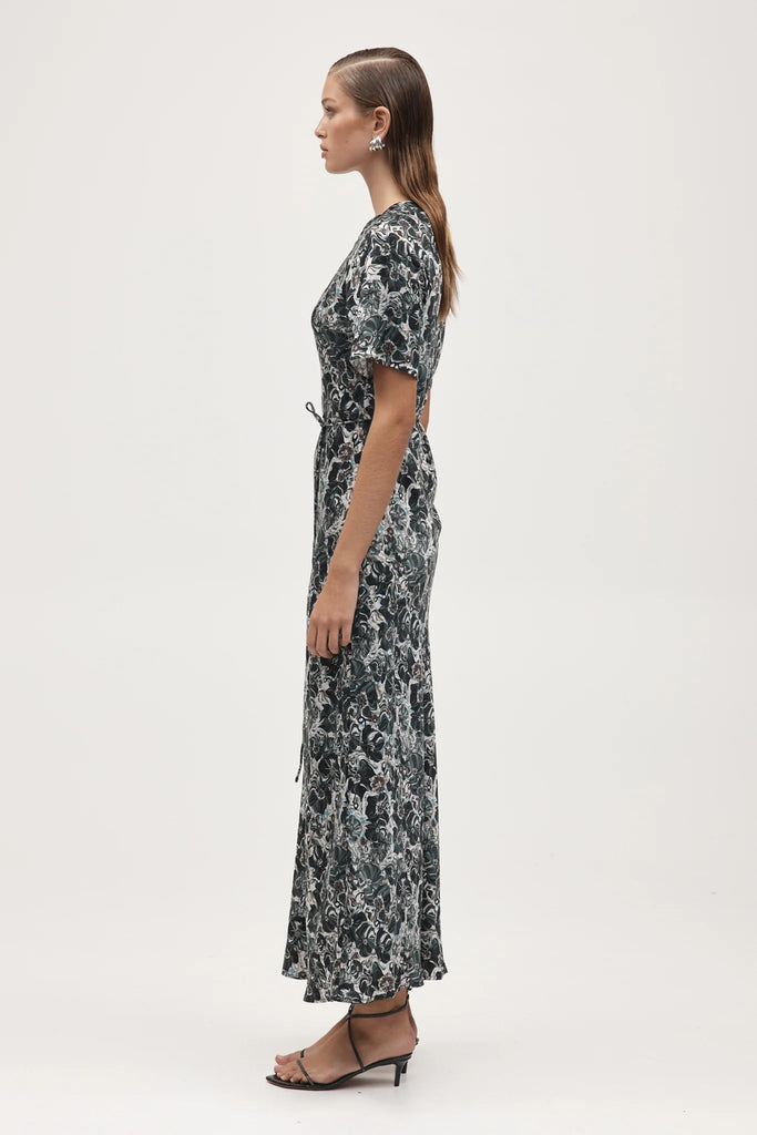 Marle Abigail Dress - Sandwash Silk - Flora Marble