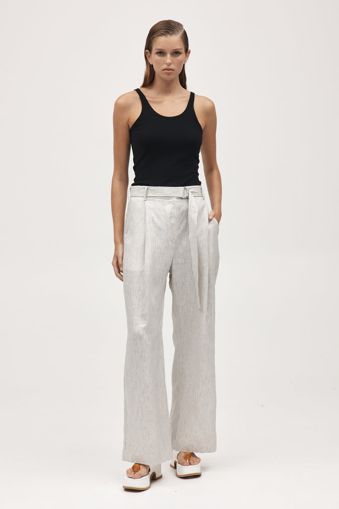 Marle Lili Pant - Linen - Twill Stripe