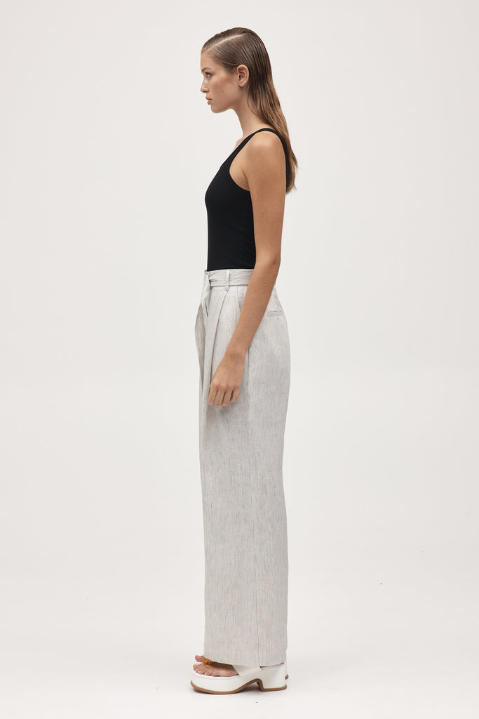 Marle Lili Pant - Linen - Twill Stripe