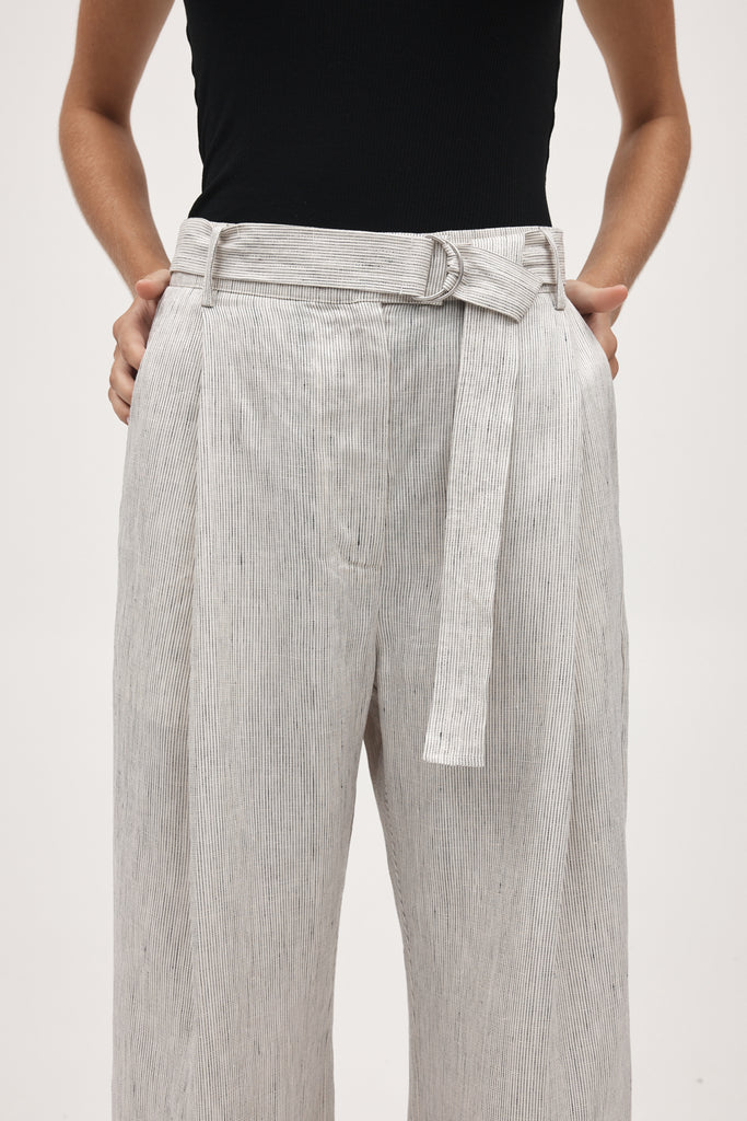 Marle Lili Pant - Linen - Twill Stripe