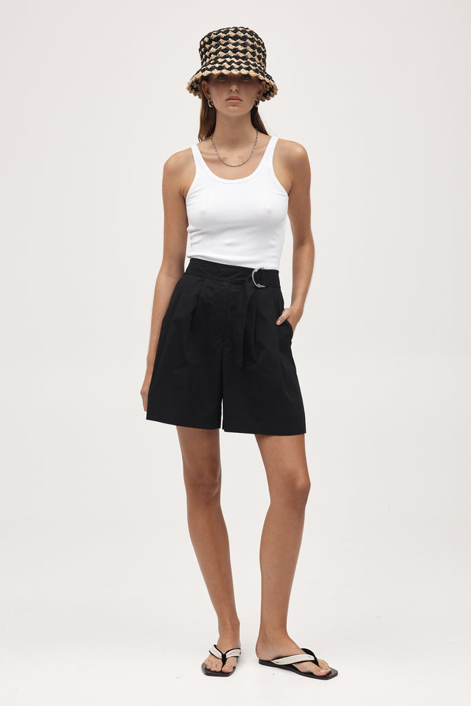 Marle Scout Short - Cotton - Black