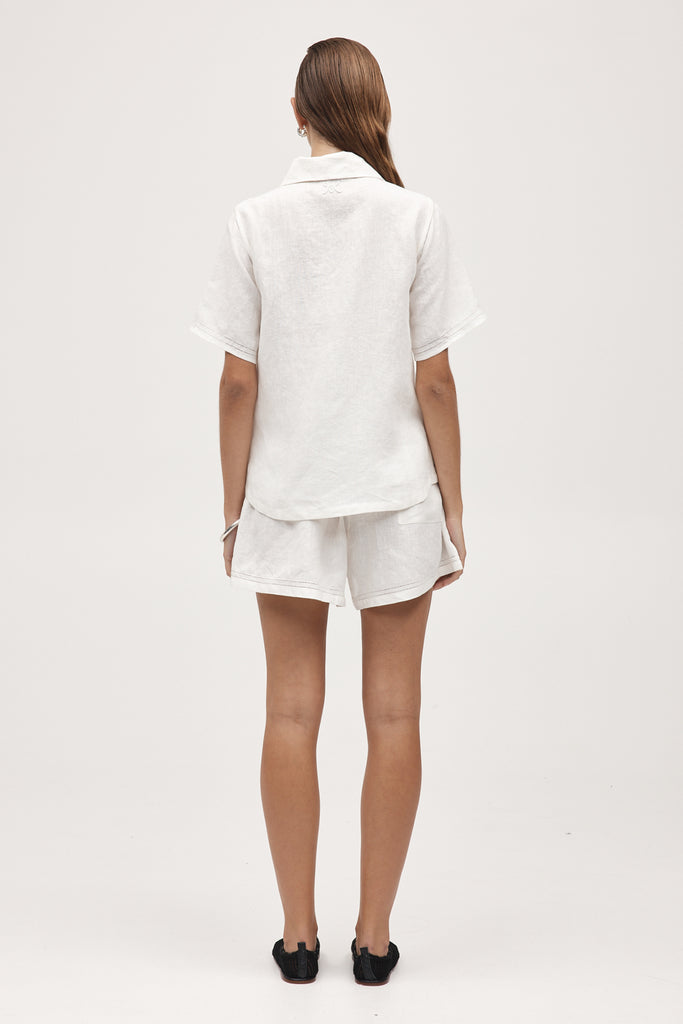 Marle Sunny Shirt - Linen - Ivory