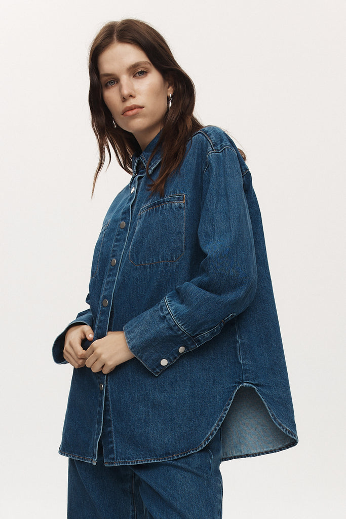 Marle Pixie Shirt - Heritage Blue Denim