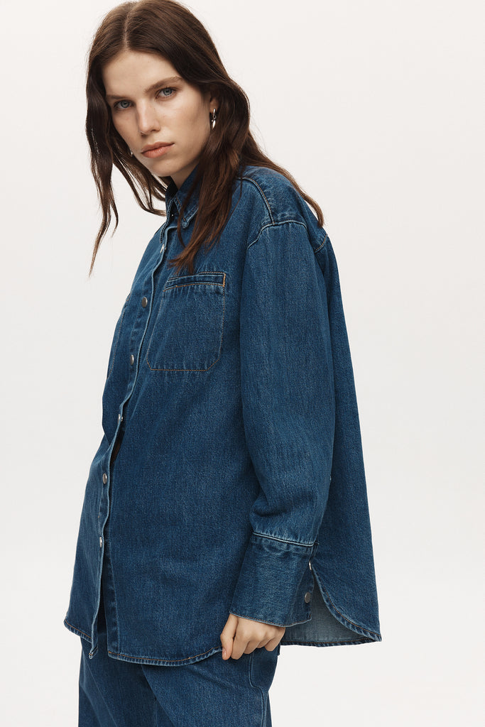 Marle Pixie Shirt - Heritage Blue Denim