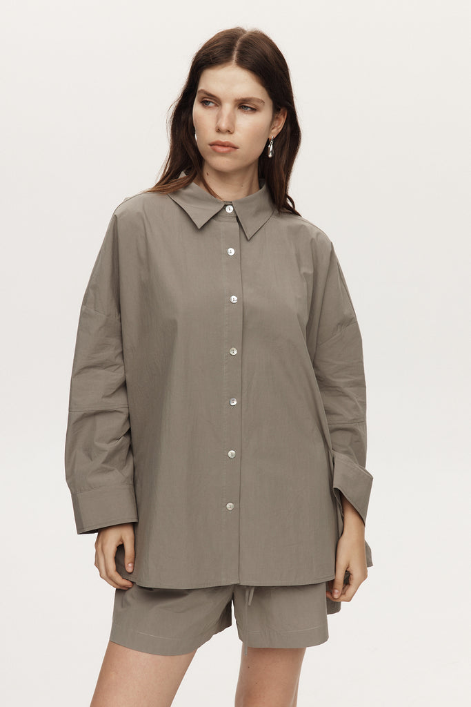 Marle Edie Shirt - Cotton - Eucalyptus