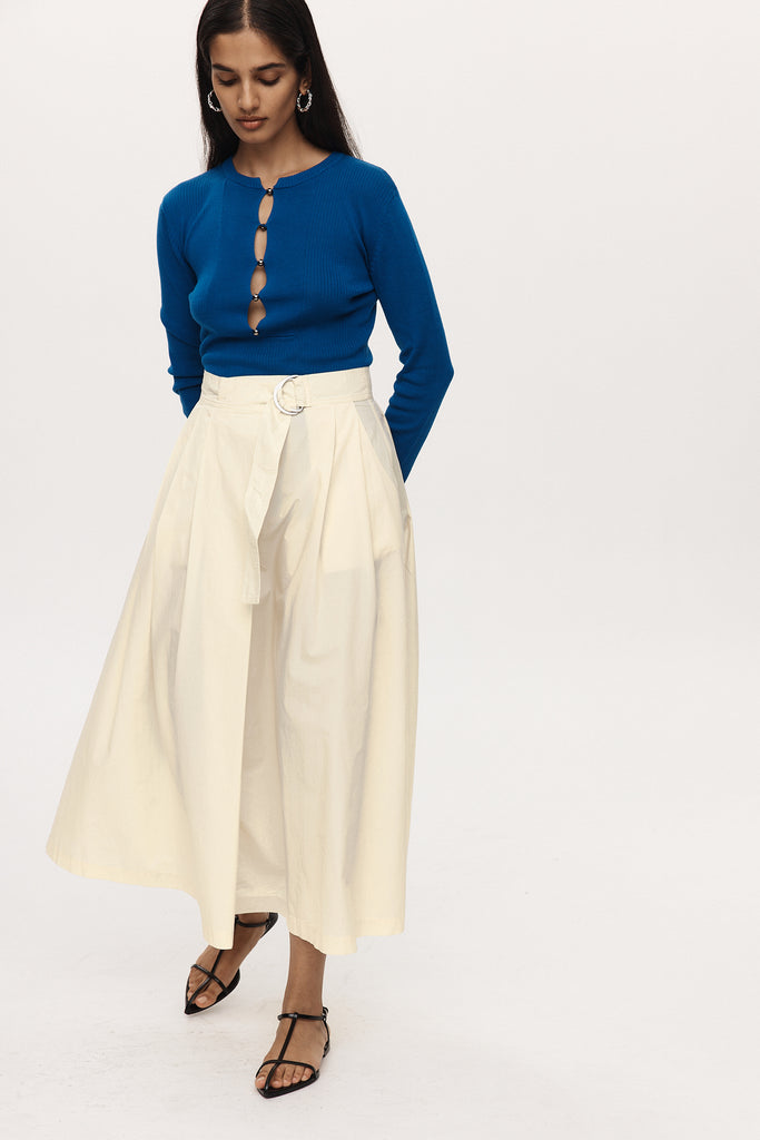 Marle Henry Skirt - Cotton - Butter