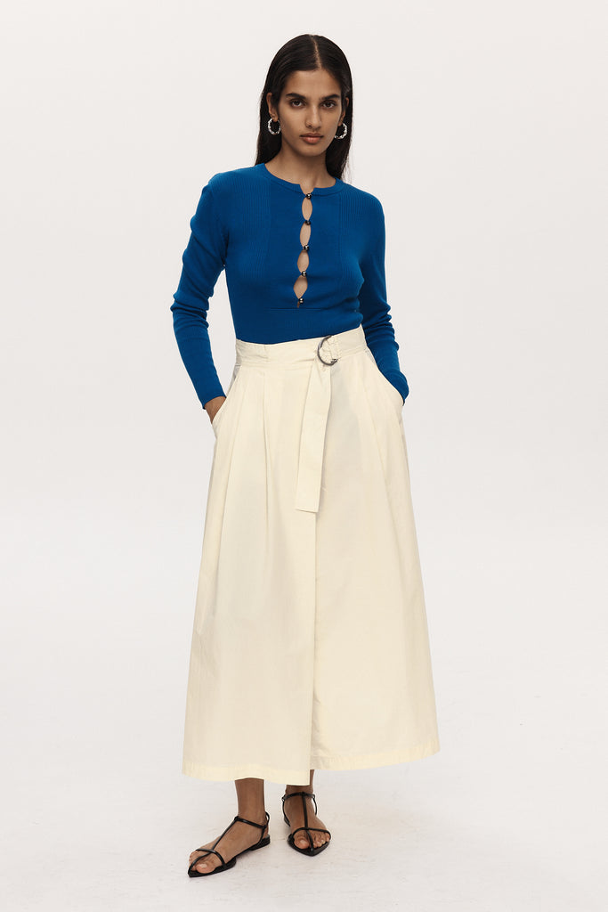 Marle Henry Skirt - Cotton - Butter