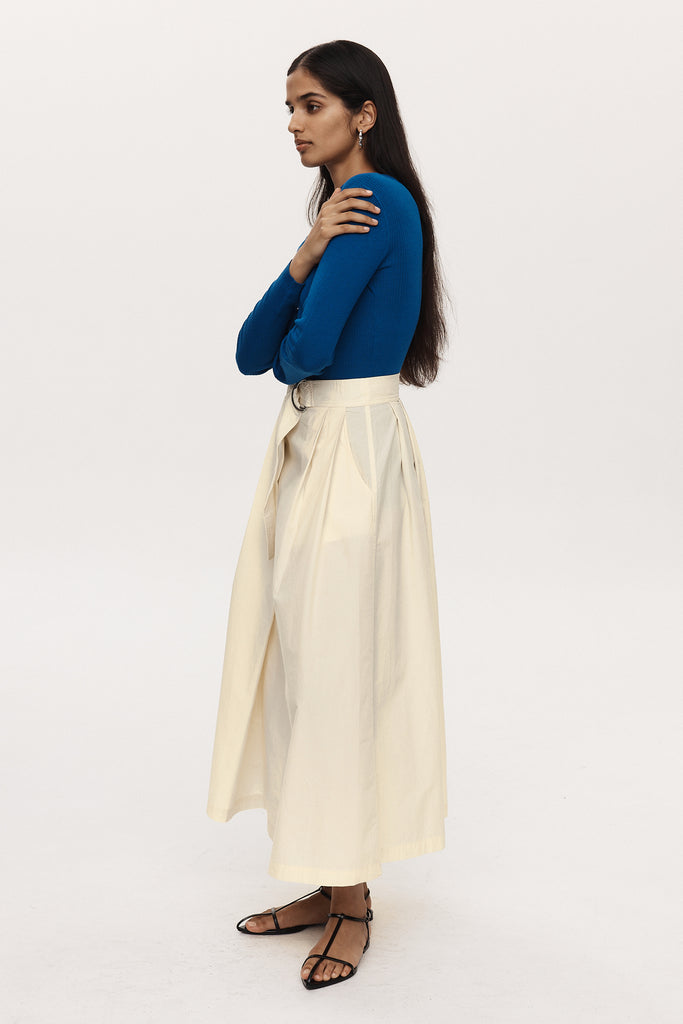 Marle Henry Skirt - Cotton - Butter