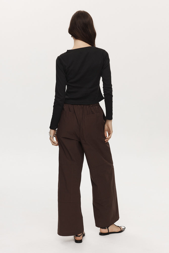 Marle Goldie Pant - Cotton - Chocolate