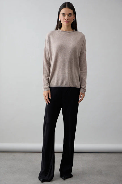 Mia Fratino Sloane Mock Neck - Espresso