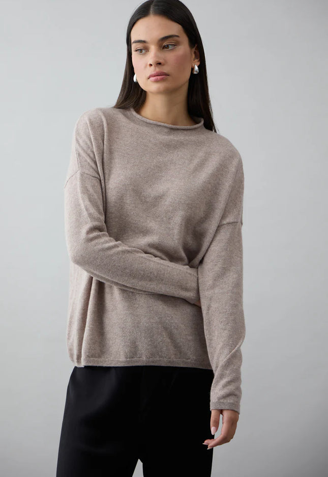 Mia Fratino Sloane Mock Neck - Espresso