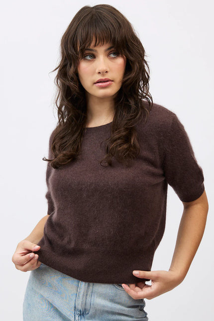 Mia Fratino Birdie Tee - Dark Chocolate