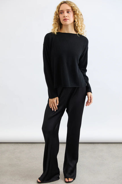 Mia Fratino Reversable Button Cardi - Black