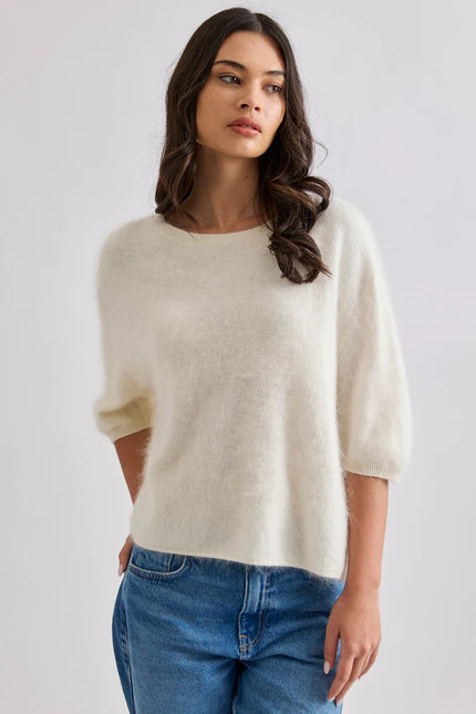 Mia Fratino Eliza Tee - Cashmere/Merino - Polar