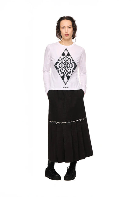 NOM*d Base Long Sleeve - Black Diamond Stencil