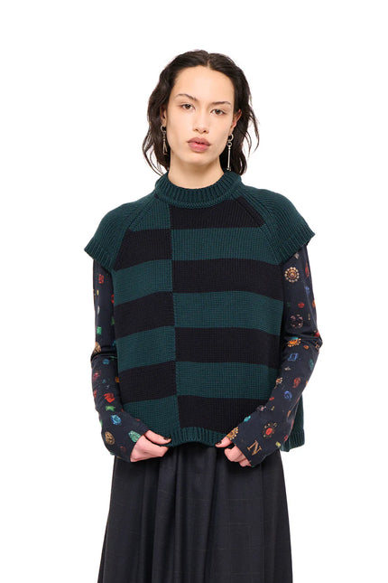 Nom*d Block Party Vest - Forest/Navy