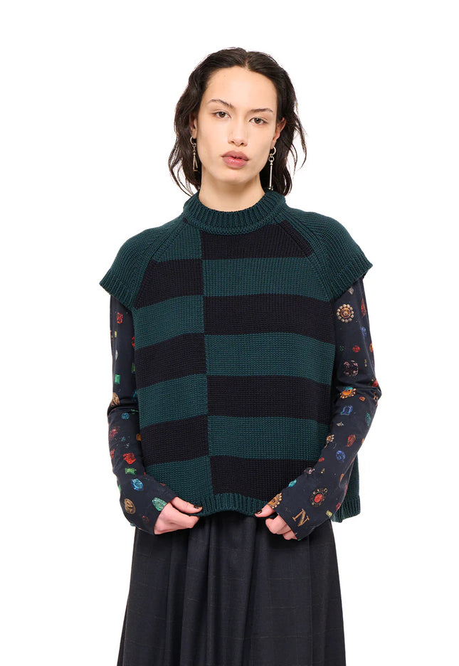 Nom*d Block Party Vest - Forest/Navy