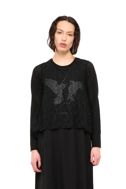 Nom*d Buffet Tank - Future Lace - Black