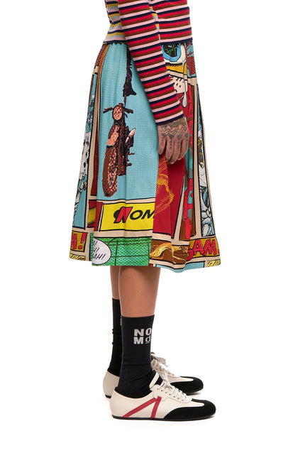 NOM*d Classics Skirt - Comic Strip Print