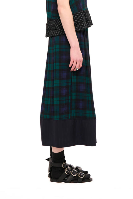 NOM*d Compilation Skirt - Viscose - Blackwatch Tartan