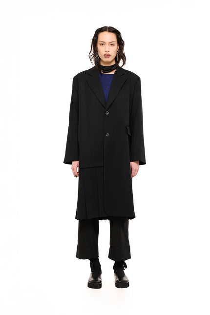 NOM*d De-Pleat Coat - Black