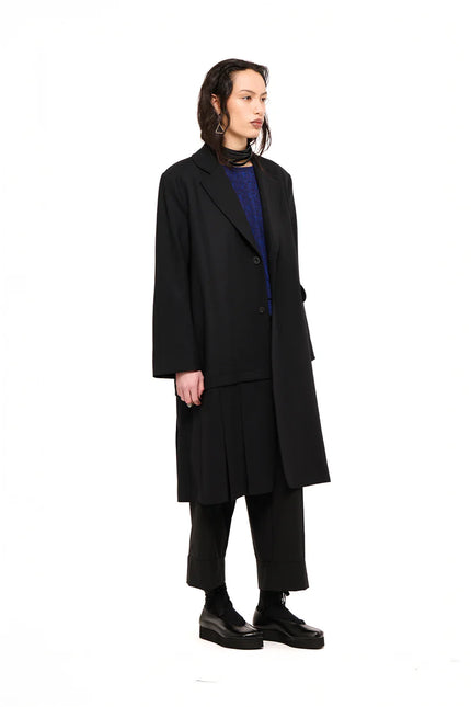 NOM*d De-Pleat Coat - Black