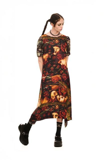 Nom*d Janus Dress - Three Sisters Print Mix