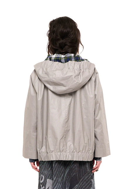 Nom*d Neighbourhood Parka - Coated Linen Cotton - Silver