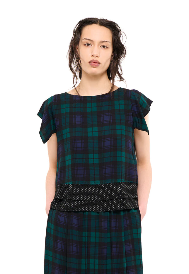 Nom*d Party Top - Blackwatch Tartan