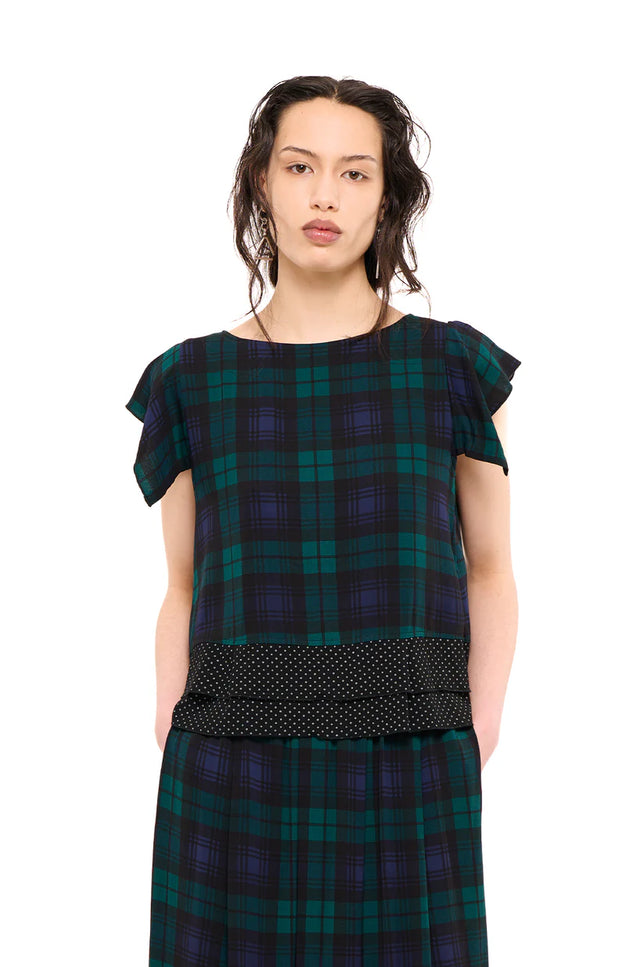Nom*d Party Top - Blackwatch Tartan