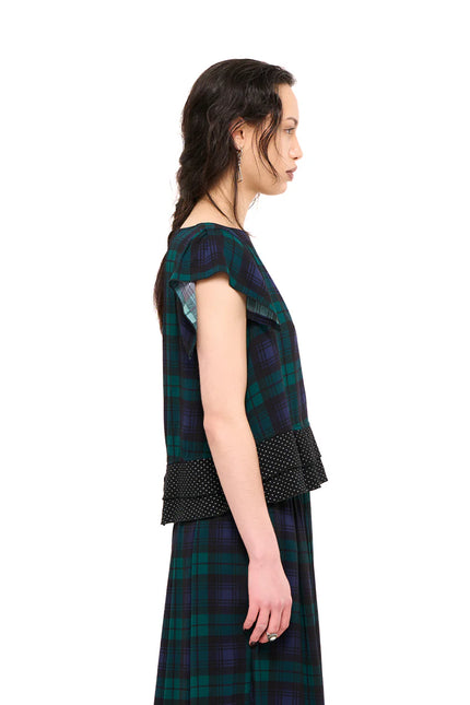Nom*d Party Top - Blackwatch Tartan