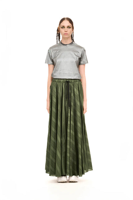 Nom*d Saga Skirt - Green Olive