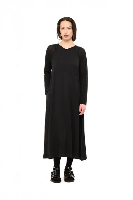 Nom*d Unmixed Slip Dress - Black
