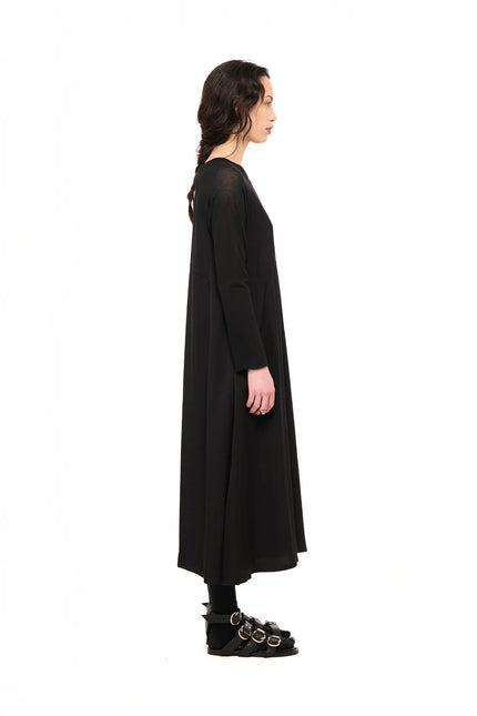 Nom*d Unmixed Slip Dress - Black
