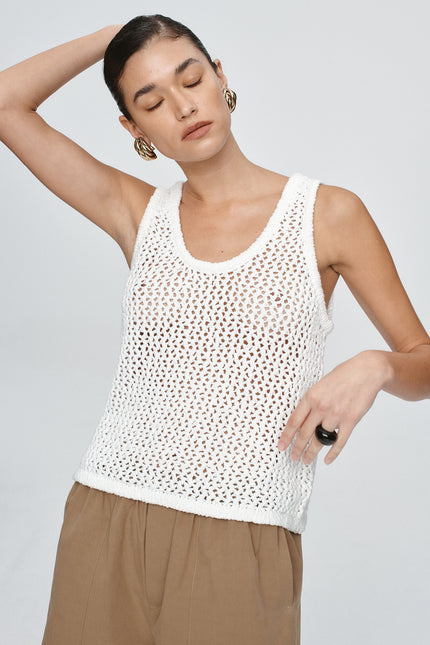 Marle Nova Top - Blanc