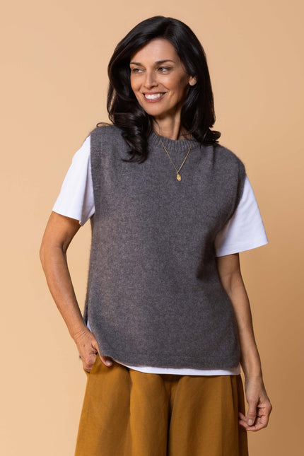 Noble Wilde Kowhai Vest - Shale