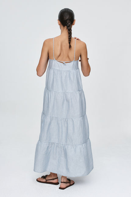 Marle Ophelia Dress - Bleu Stripe