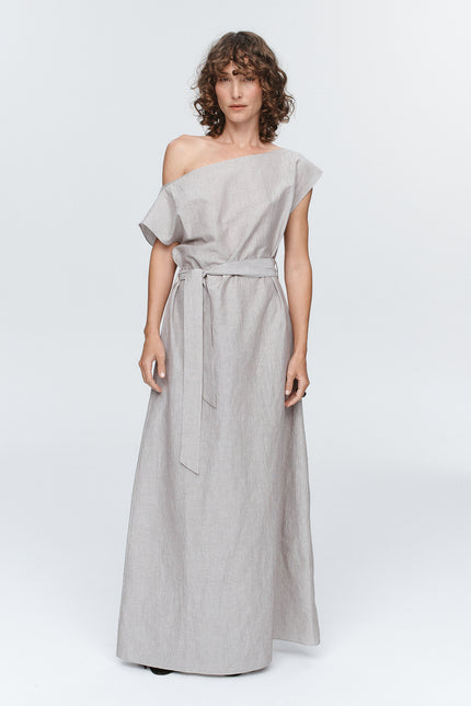 Marle Oscar Dress - Chocolate Stripe